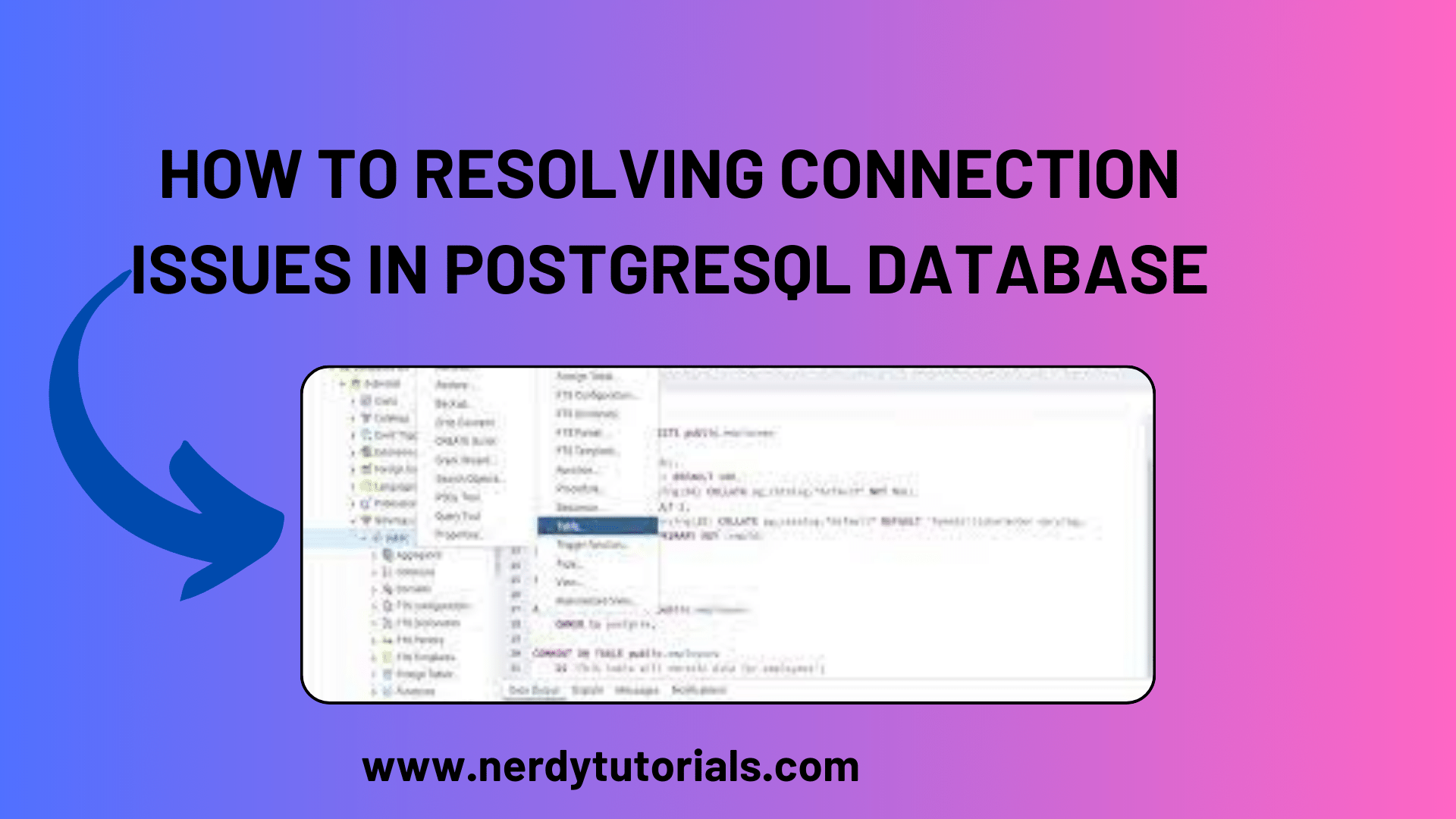 How To Resolving Connection Issues in PostgreSQL Database
