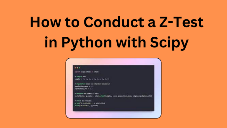 How to Conduct a Z-Test in Python with Scipy