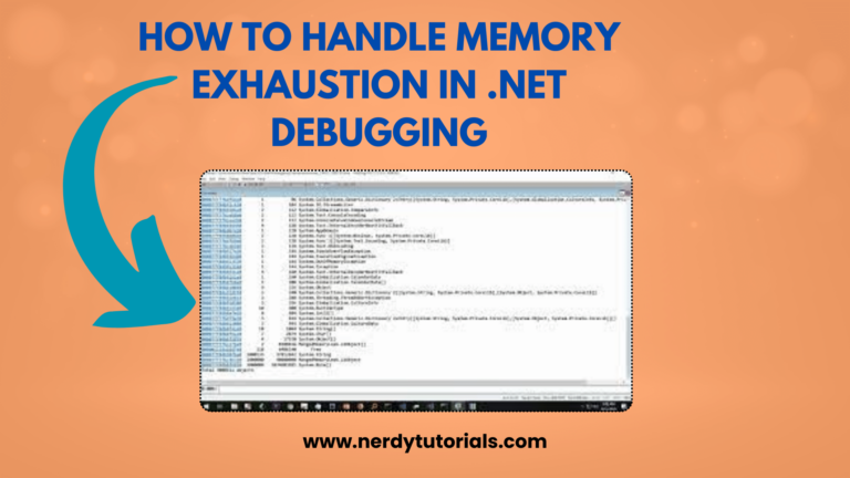 How to Handle Memory Exhaustion in .NET Debugging