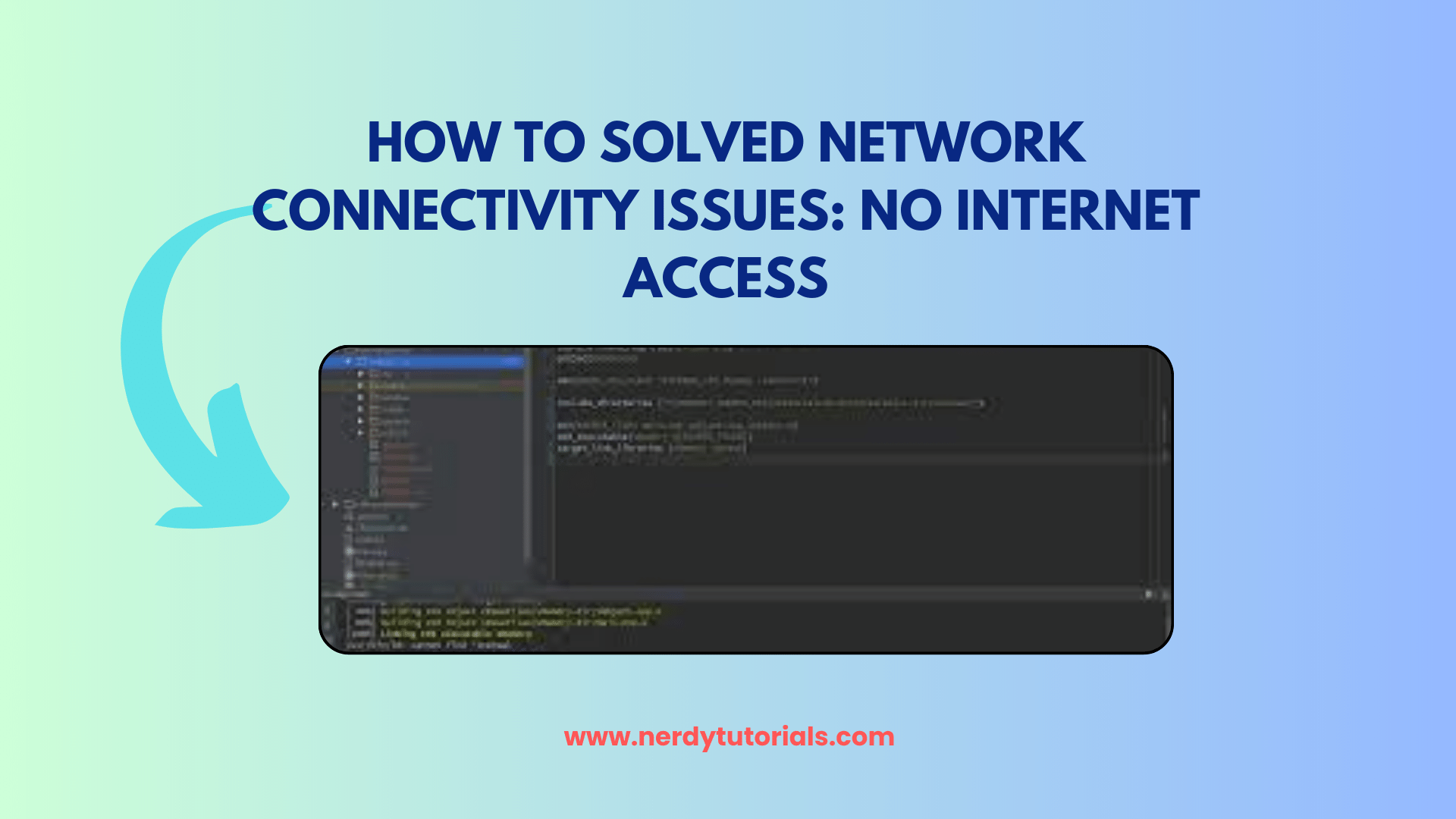 How to solved Network Connectivity Issues: No internet access
