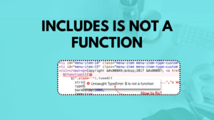 Includes is not a function