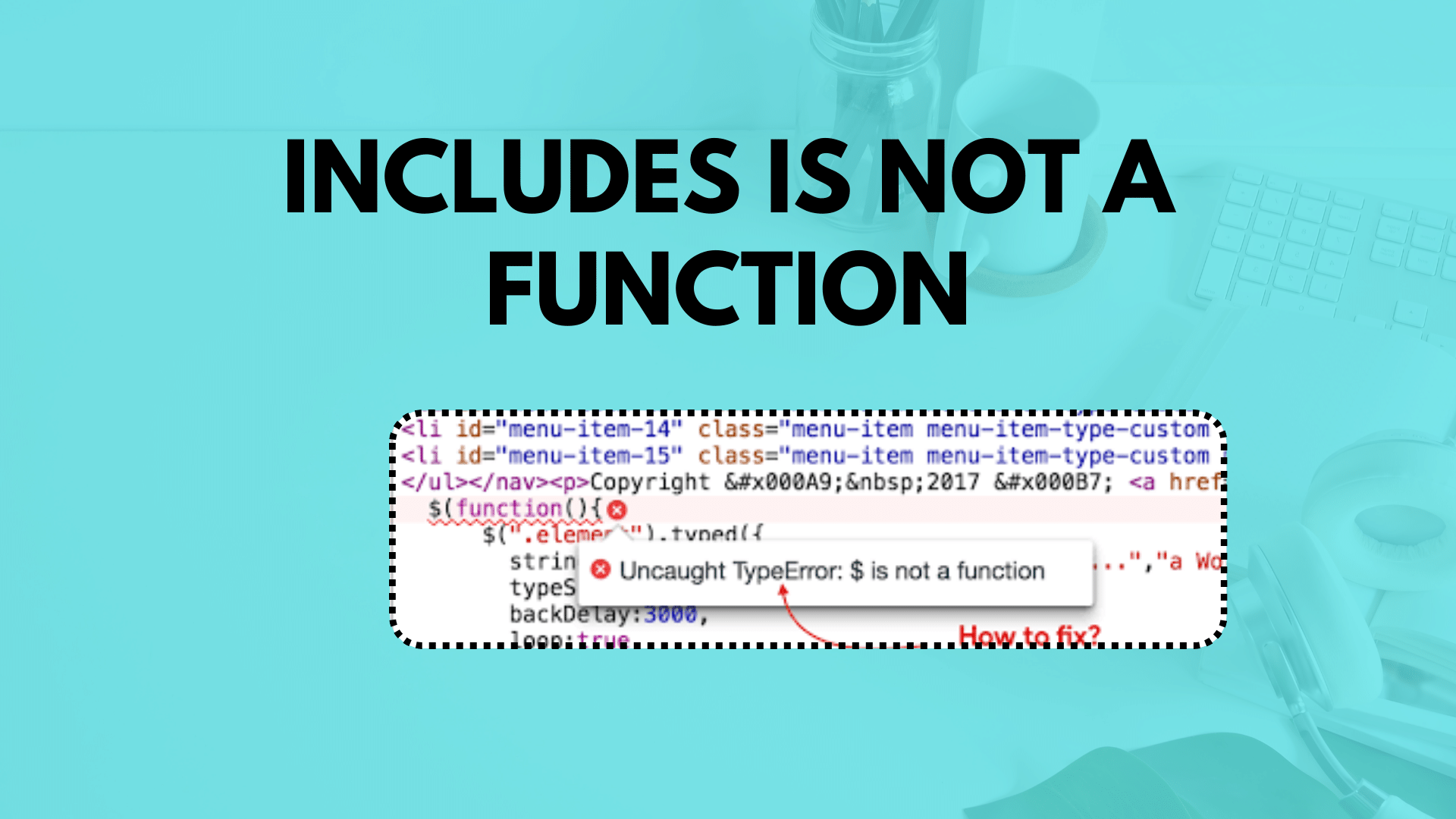 Includes is not a function