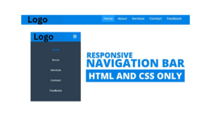 Responsive Navigation Menu Bar Using HTML CSS