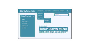 Responsive Drop Down Menu with Sub Menu Using HTML & CSS [ Free Source Code]