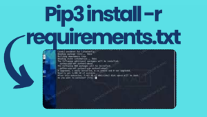 pip3 install -r requirements.txt