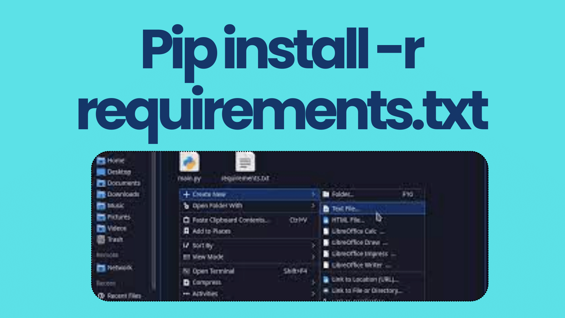 Pip install -r requirements.txt