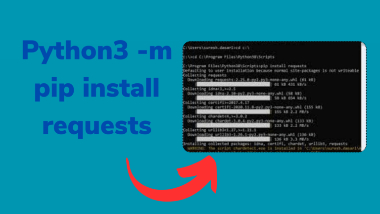 Python3 -m pip install requests