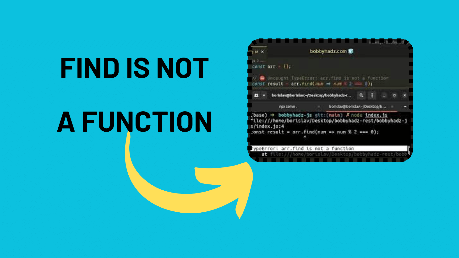 find is not a function