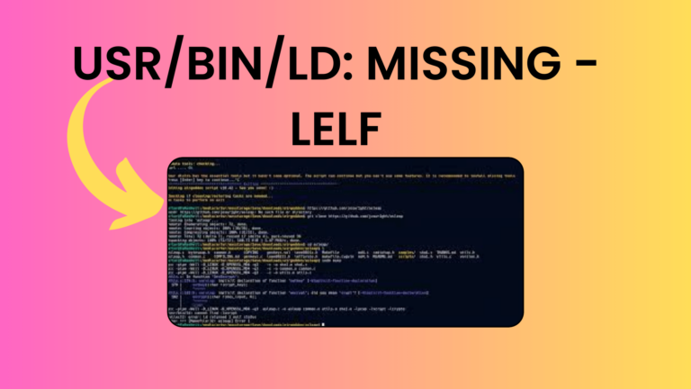 usr/bin/ld: missing -lelf